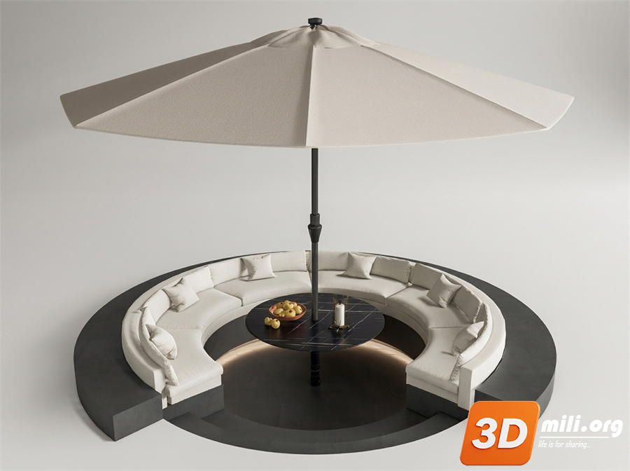 Outdoor Sofa Skp Files